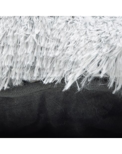 Cuscino reversibile in poliestere con fiocchi di neve 107* 65* h5cm soffice porcellana bianca