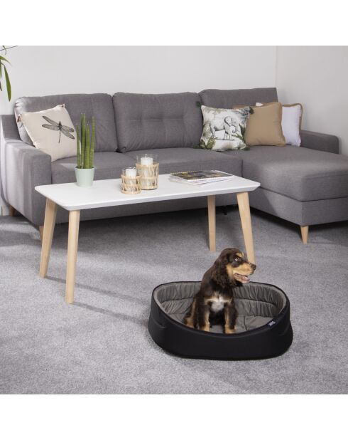 Panier ovale 40*22cm essentiel noir gris