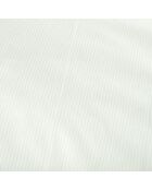 Cestino rotondo in velluto a coste in poliestere d38*h16cm crafty ecru