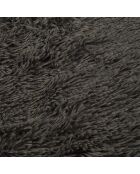 Cuscino reversibile in poliestere con fiocchi di neve 77* 50* h5cm soffice antracite