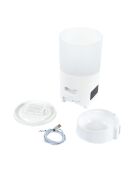 distributeur connecte de croquettes wifi avec application d.17*h.30cm 3l blanc