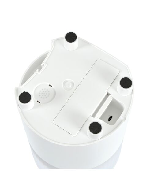 distributeur connecte de croquettes wifi avec application d.17*h.30cm 3l blanc