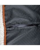 Cuscino rettangolare in poliestere lana riccia taglia l/xl 100*80*h15cm lanoso ecru