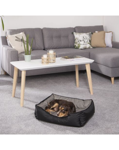 Rechteckiger Korb 65*50cm Essential schwarz grau