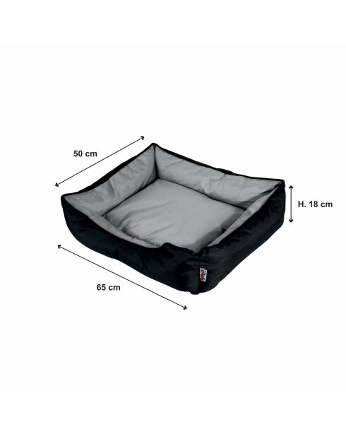 Rechteckiger Korb 65*50cm Essential schwarz grau