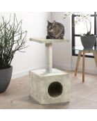 Albero per gatti con nicchia 30*30*h58cm ecru