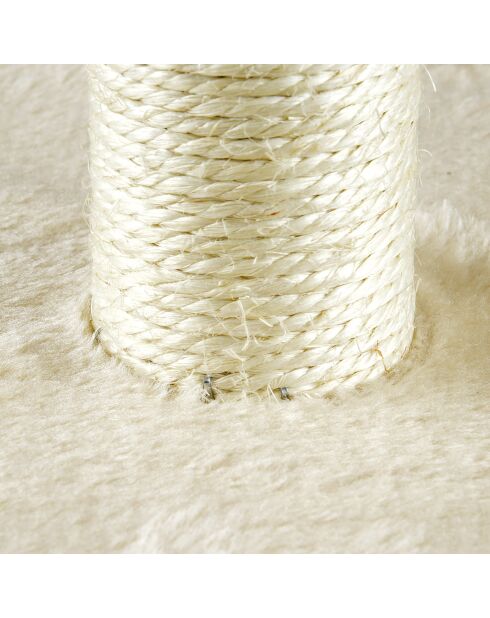 Albero per gatti con nicchia 30*30*h58cm ecru