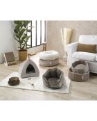 Tenda in velluto a coste in poliestere 35*35*38cm crafty ecru