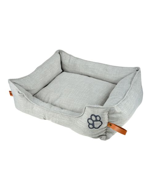 Cestino rettangolare in poliestere 75*70*h22cm city light grey