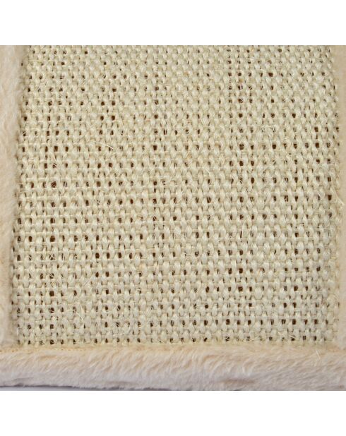 Arbre a chat avec jouet et Tunnel 38cm ecru