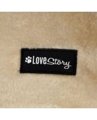 Arbre a chat avec jouet et Tunnel 38cm ecru