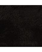 Cuscino reversibile in poliestere con fiocchi di neve 87* 55* h5cm nero soffice