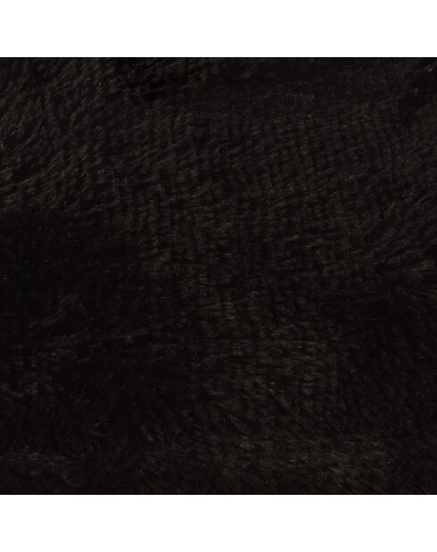 Cuscino reversibile in poliestere con fiocchi di neve 87* 55* h5cm nero soffice