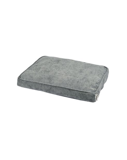 Cuscino rettangolare in velluto ciniglia poliestere 80*60*10cm granito grigio