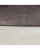 Cuscino reversibile in poliestere a forma di fiocco di neve 117* 72 cm con chiazze color nocciola/beige