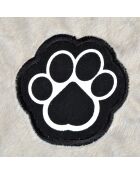 Cuscino reversibile in poliestere a forma di fiocco di neve 117* 72 cm con chiazze color nocciola/beige