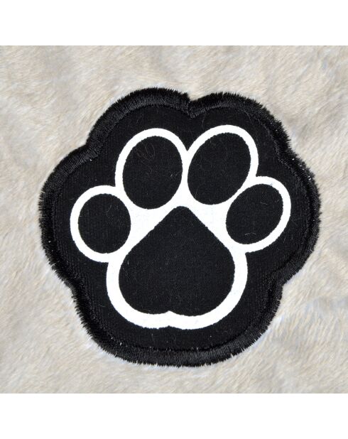 Cuscino reversibile in poliestere a forma di fiocco di neve 117* 72 cm con chiazze color nocciola/beige