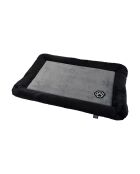 Coussin rectangle polyester 70*50cm patchy gris/noir