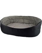 Cestino ovale Essential nero grigio 80* 62 cm