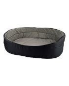 Cesta ovalada 70*52 cm esencial negro gris