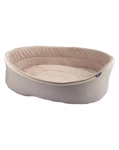 Panier ovale newton interieur doux 75*57cm ecru