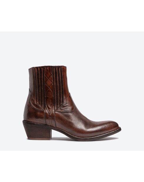 Sehr weiche kleine Buffalo Westernstiefel Cognac