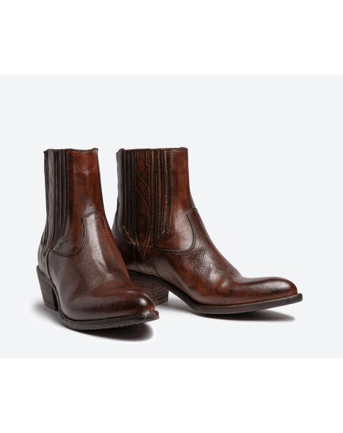 Sehr weiche kleine Buffalo Westernstiefel Cognac