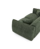 LIAM 4-Sitzer-Sofa Olivgrüner gewebter Samt - 230x90x74