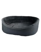 Cestino ovale Newton interno morbido 75* 57 cm antracite