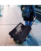 Sac trolley de transport animaux 40*30*h52cm noir