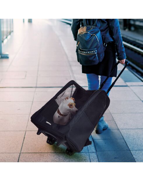 Sac trolley de transport animaux 40*30*h52cm noir