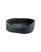 Newton ovale mand met zachte binnenkant 50*33cm antraciet