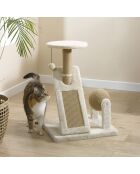 Kratzbaum-Spielstation mit Spielzeug und Kratzern H.54cm ecru nomad