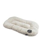 Cuscino reversibile in poliestere a forma di fiocco di neve 77* 50 cm con chiazze color nocciola/beige