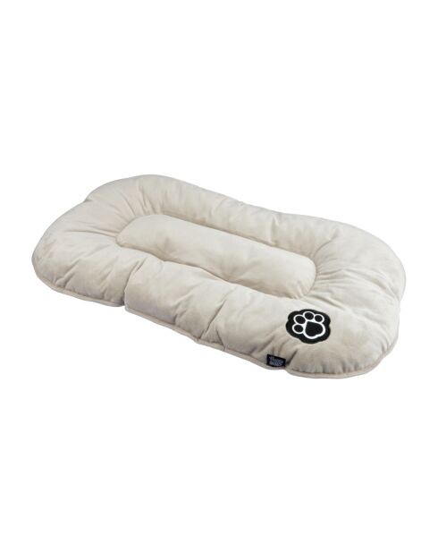 Cuscino reversibile in poliestere a forma di fiocco di neve 77* 50 cm con chiazze color nocciola/beige