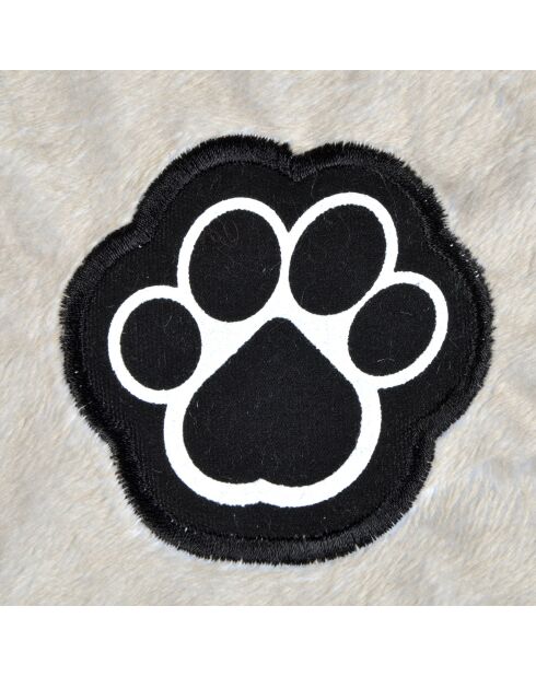 Cuscino reversibile in poliestere a forma di fiocco di neve 77* 50 cm con chiazze color nocciola/beige