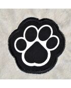 Cuscino reversibile in poliestere a forma di fiocco di neve 53* 32 cm con chiazze color nocciola/beige