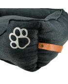 Cestino rettangolare in poliestere 55*50*h20cm city anthracite