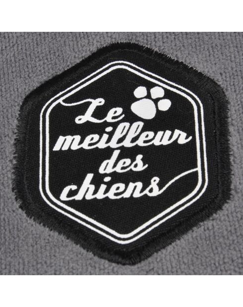 Cestino ovale in poliestere 50* 32 cm grigio chiazzato/nero