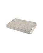 Rechteckiges Kissen aus Samt, Chenille-Polyester, 80* 60* 10 cm, Granitleinen