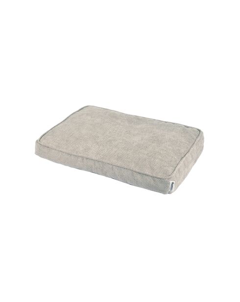 Rechteckiges Kissen aus Samt, Chenille-Polyester, 80* 60* 10 cm, Granitleinen