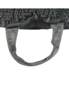 Cuscino reversibile in poliestere con fiocchi di neve 107* 65* h5cm soffice antracite