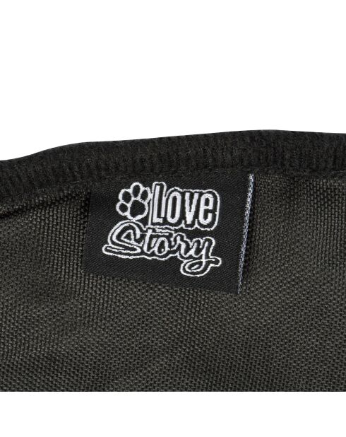 Cuscino reversibile a forma di fiocco di neve 117* 72 cm essenziale nero grigio