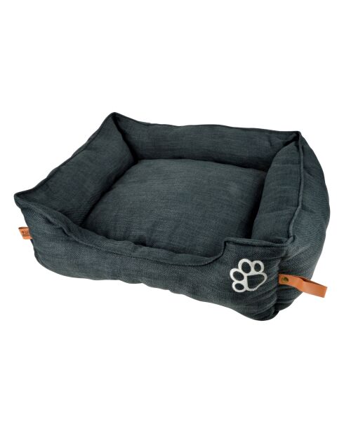 Cestino rettangolare in poliestere 75*70*h22cm city anthracite