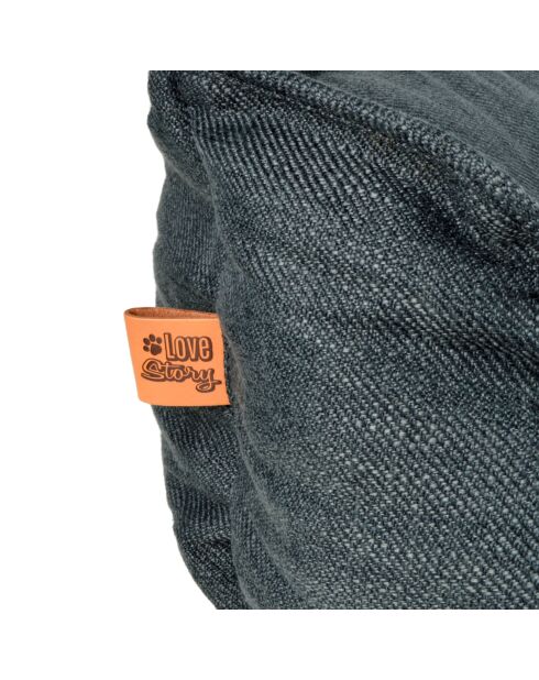 Cestino rettangolare in poliestere 75*70*h22cm city anthracite