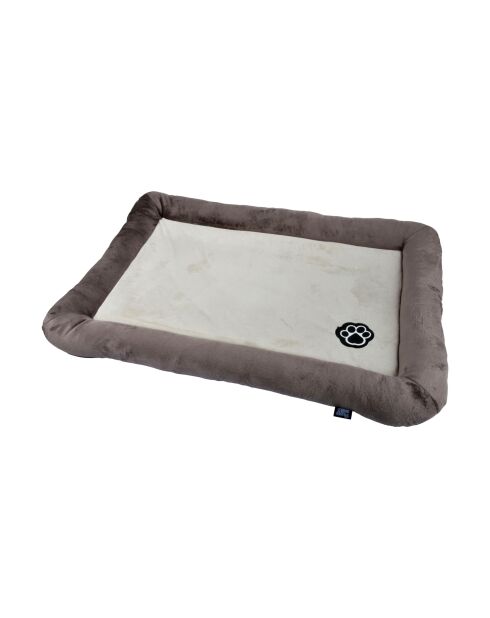 Coussin rectangle polyester 70*50cm patchy noiSette/beige