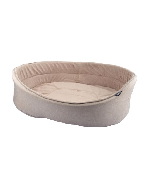 Cestino ovale Newton interno morbido 65*48cm ecru