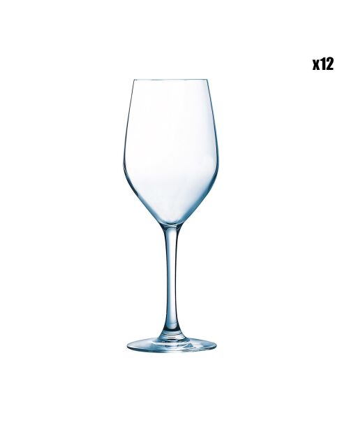 12 transparente Sens-Stielgläser - 27cl