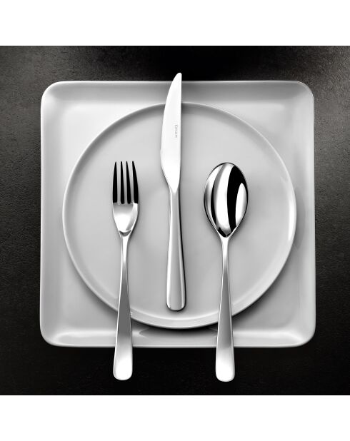 Couverts de table Alpha - Ménagère 50 pièces Acier inoxydable