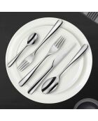 Couverts de table Alpha - Ménagère 50 pièces Acier inoxydable